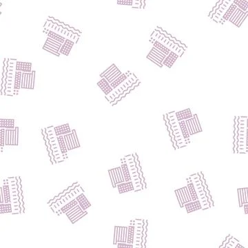 City port glyph seamless pattern Stock Illustration