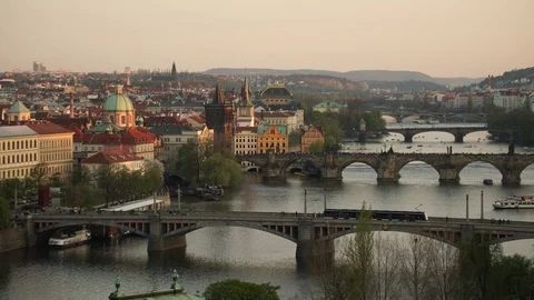 City of Prague Stock Footage 87606605