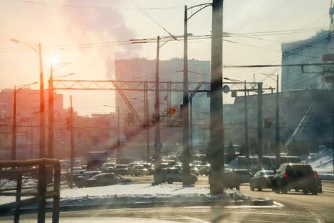 City with problem environment Foto stock