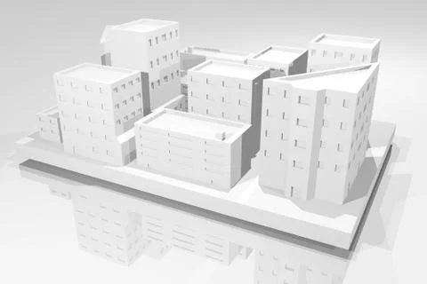 City project Illustrazione stock
