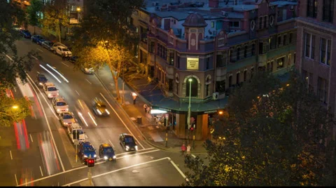 City Pub traffic 動画素材 36208495