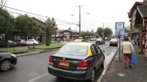 City of Pucon in Chile Stock Footage 56465474