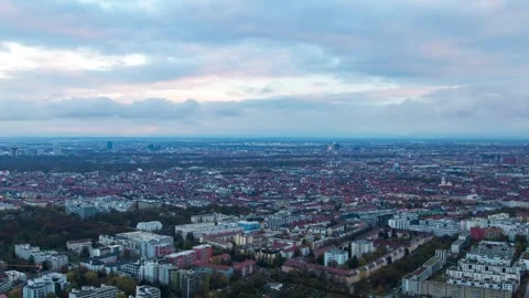 City Pulse: Munich's Architectural Splendor in Fall Timelapse Stock Footage 291655853