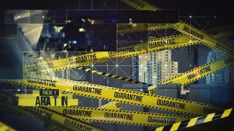 City Quarantine Opener 스톡 After Effects