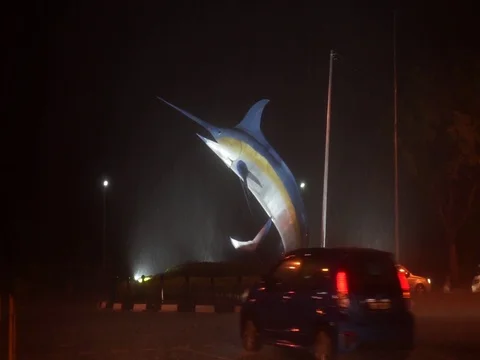 City in rain Stock Footage 121862974