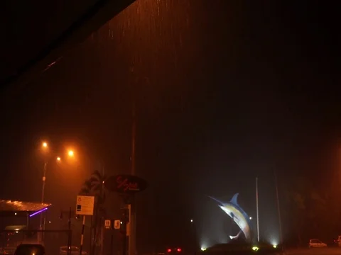 City in rain Stock Footage 121862986