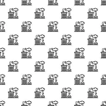 City rainfall pattern seamless Stock Illustration