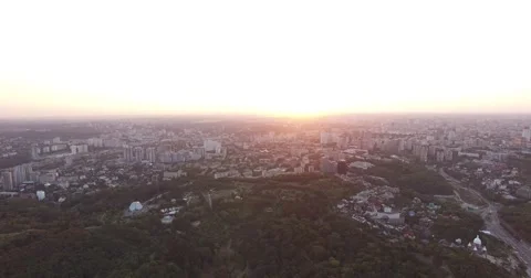 City Red Sunset Видео 67496439