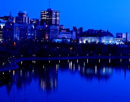 City reflection 스톡 사진