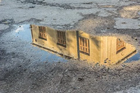 City reflections Foto stock