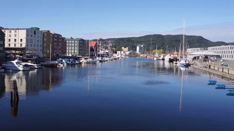 City River View From Bridge Stock Footage 97149652