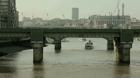 City River View Video stock 8684656