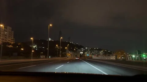 City ​​Roads At Night Stock Footage 296445246