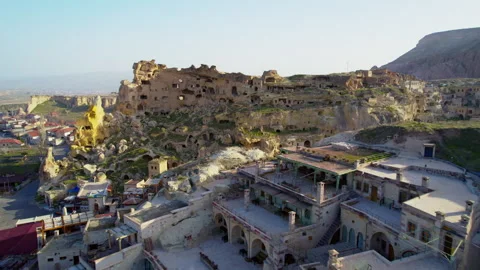 City in the rocks of Cappadocia. 4k Stock Footage 254704161