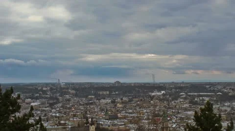 City roofs Stock Footage 10809936