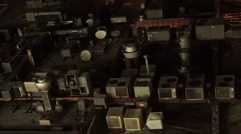 City rooftop Stock Footage 42206913