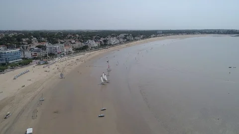 City of Royan Stock Footage 98700429
