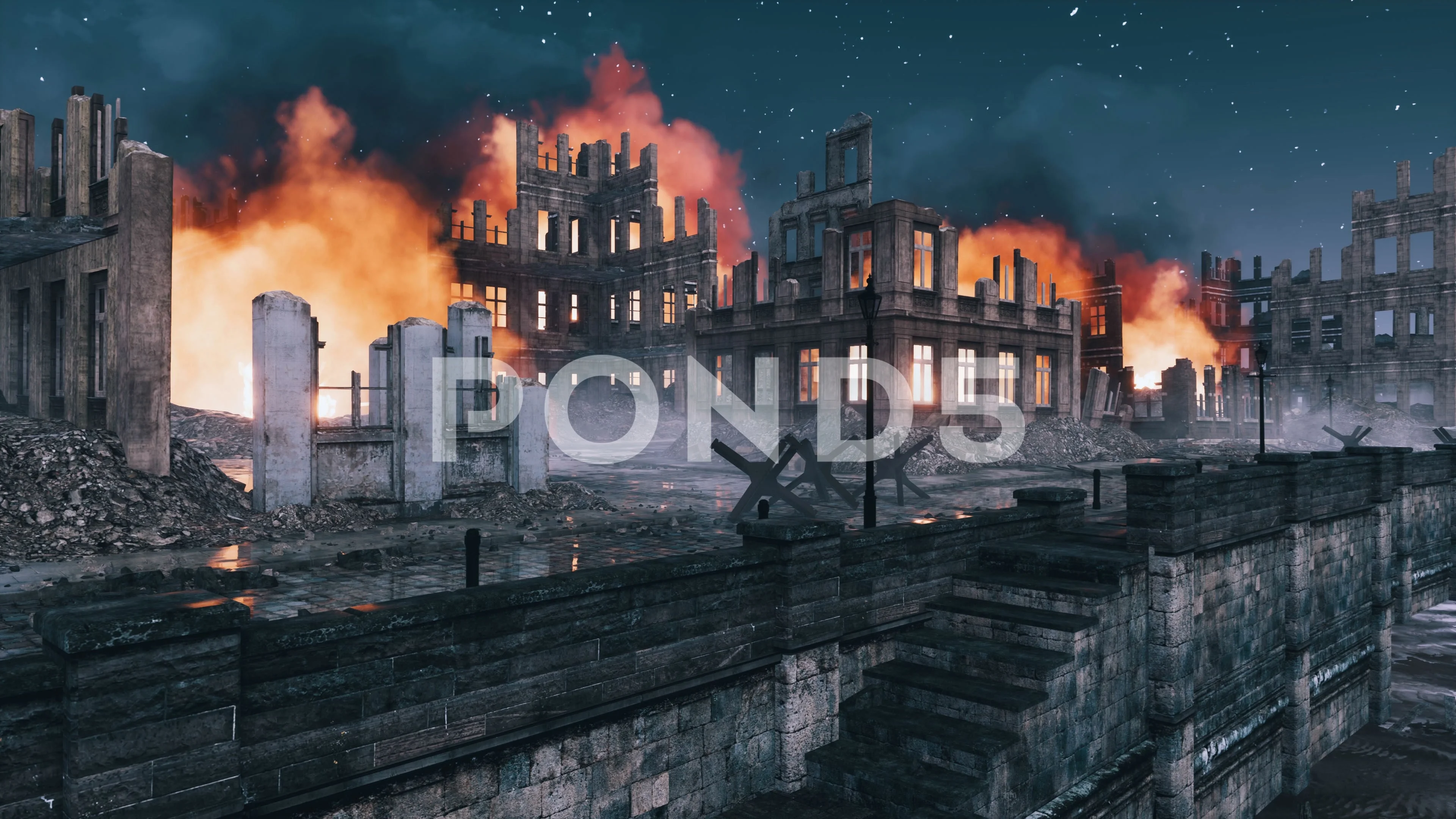 Featured image of post Destroyed City Background Night