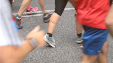 City Runners Marathon Stock-Footage 99863880