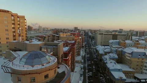 City at rush hour at winter Stock Footage 81949217