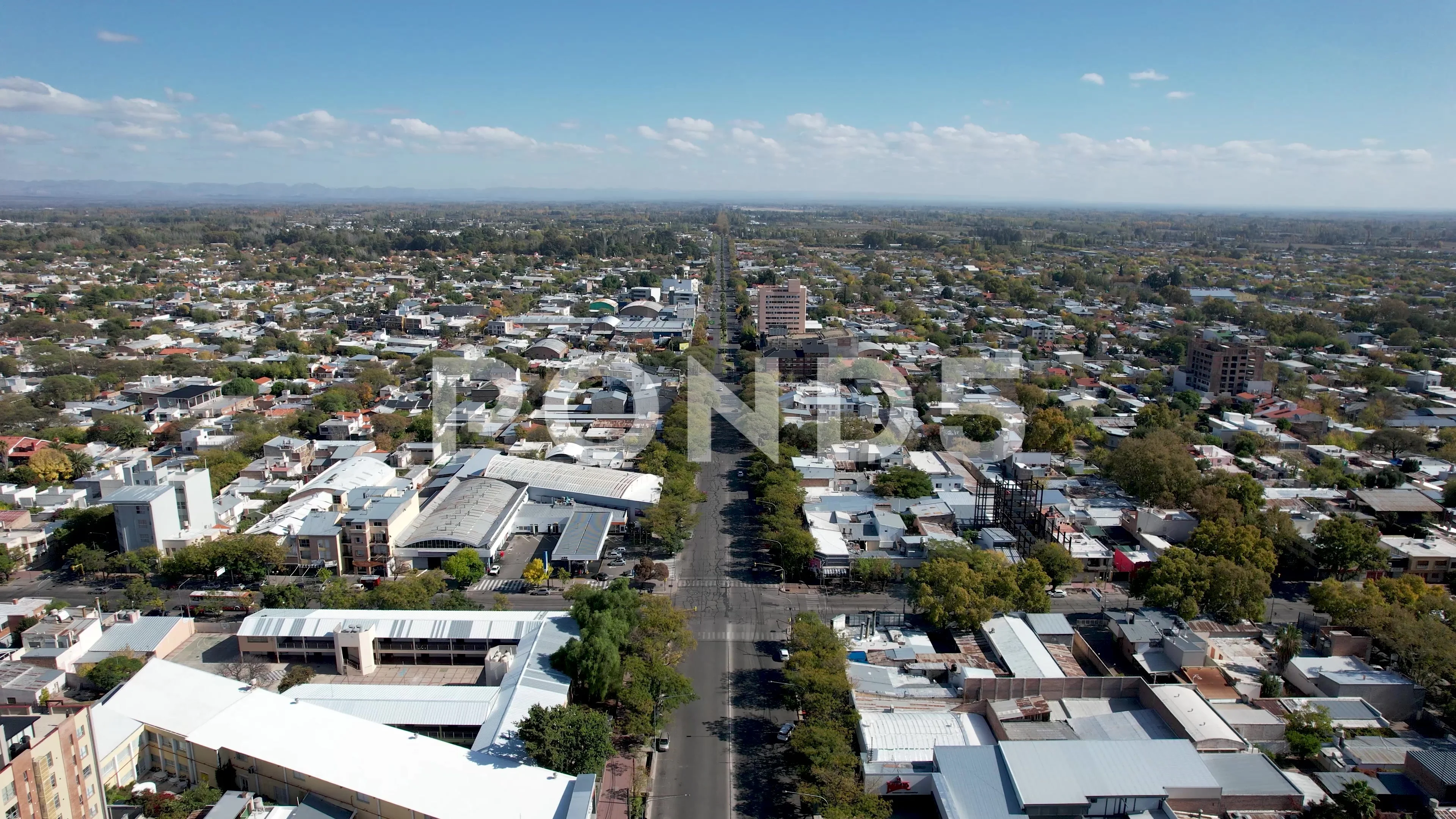 City of San Rafael, Mendoza, Argentina. 4k video.