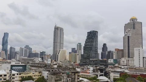 City scape of Bangkok Stock Footage 79496413