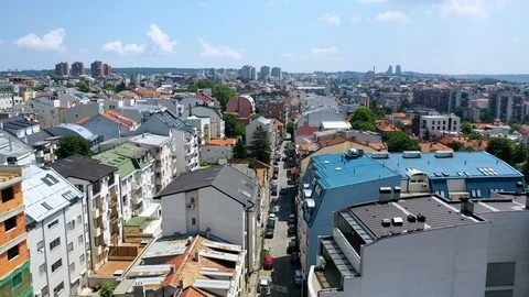 City scape  Belgrade Stock Footage 112026921