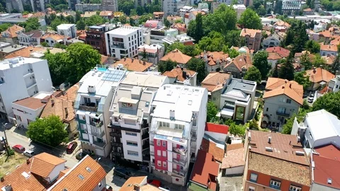 City scape Building 動画素材 112027136