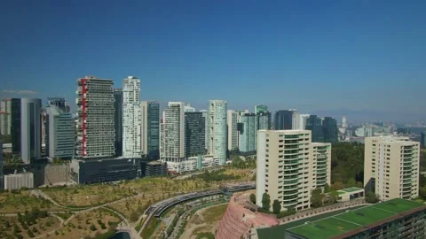 City scape fly in Stock Footage 147703437