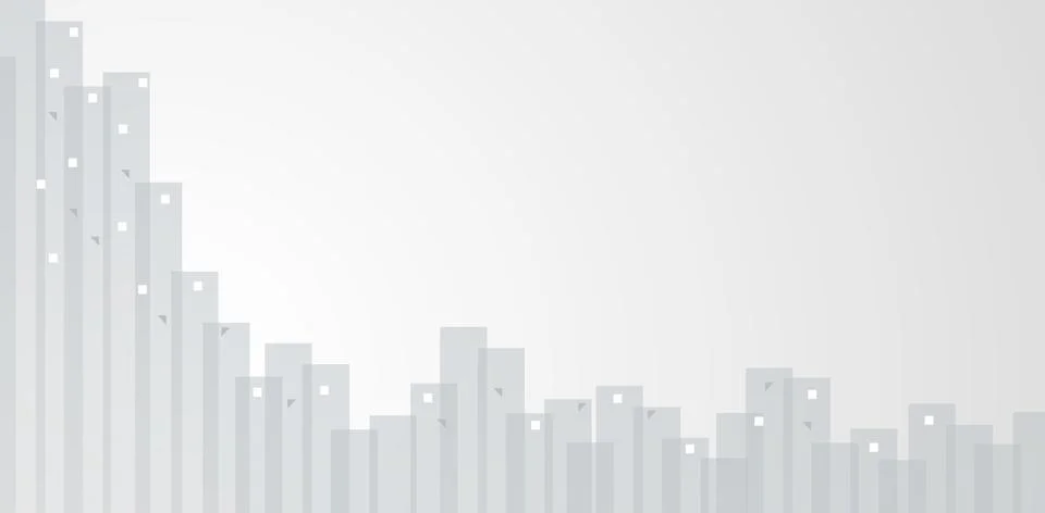City scape grayscale background Stock Illustration