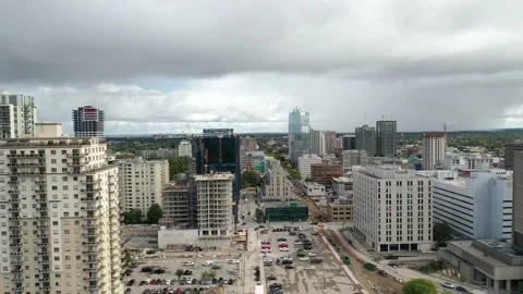 City scape from the sky Stock Footage 212688770