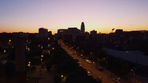 City scape view in the afternoon Stock Footage 121272090