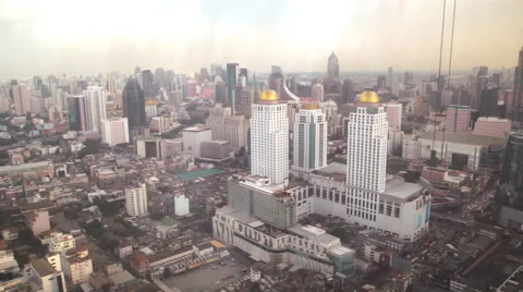 City scape view from elevator Video stock 60132722