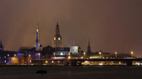 City scene timelapse, nice lighting 4k Stock Footage 10789501