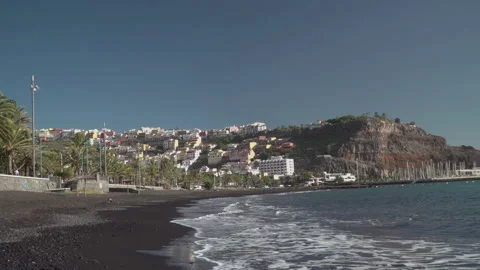 City by the sea Video stock 145812062