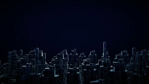 City seamless animation. Stock Footage 141709930