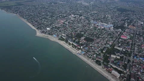 A city on the seashore Stock Footage 160266062