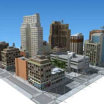 City SET 01 3D Model