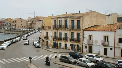 City in Sicily. Stockbeeldmateriaal 37106283