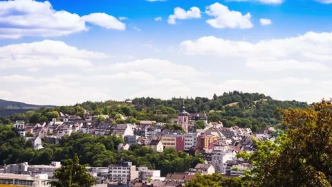 City of Siegen in a time lapse Stock Footage 143897088