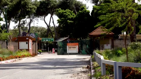 City signs, empty roads, closed spaces Vidéo 132947751