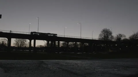 City silhouettes Stock Footage 33738599