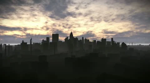 City sky Stock Footage 12234760