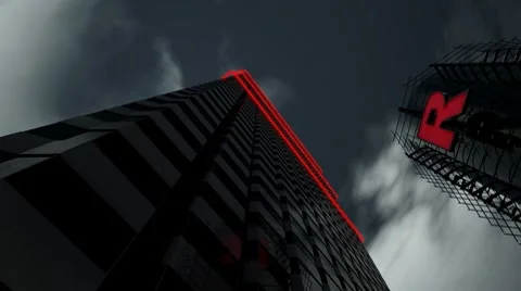 City Sky (HD) Video stock 7340598