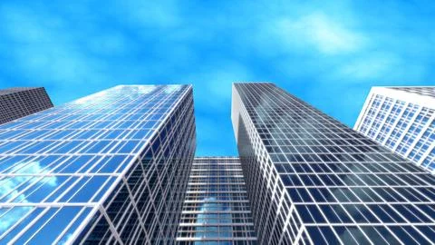 City Sky Stock Illustration