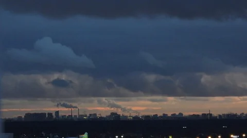 City sky timelapse Video stock 122372456