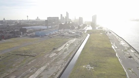 City Skyline and Docks Stock Footage 101517667