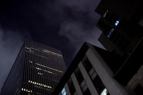 City Skyline Cloud Crawl 2 Stock Footage 306709