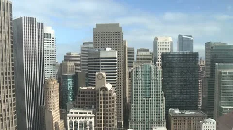 City Skyline With Clouds - Time Lapse Stock Footage 10772196