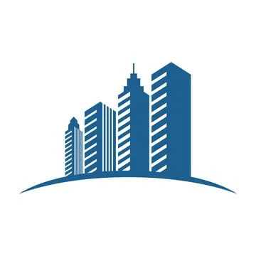 City skyline flat design Иллюстрация